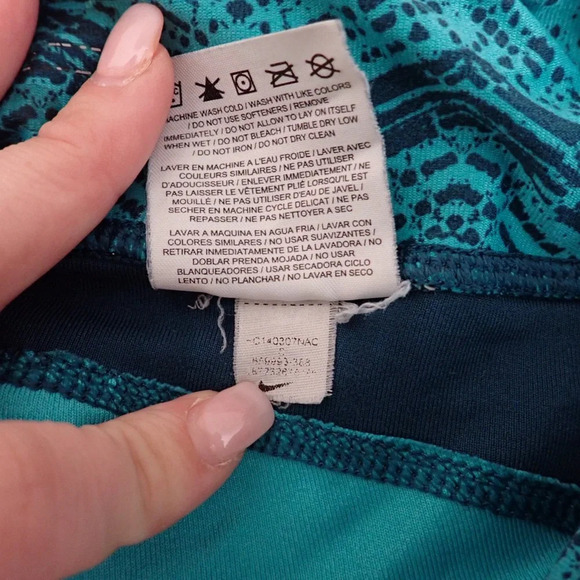 Nike Dri-Fit Cropped Running Leggings in Blue size S - Picture 14 of 14